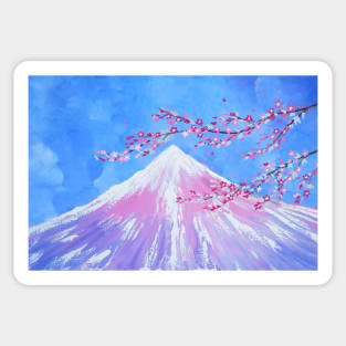 Fuji blue sky Sticker